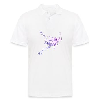 Plongée Plongeuse Femme Scuba Diver Scuba Diver - Polo Homme - blanc - Devant - Kai (181cm)