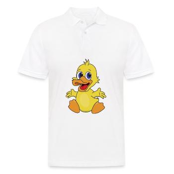 Drôle drôle canard - Polo Homme - blanc - Devant - Kai (181cm)