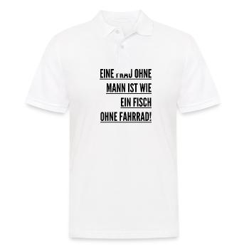 Le féminisme - Polo Homme - blanc - Devant - Kai (181cm)