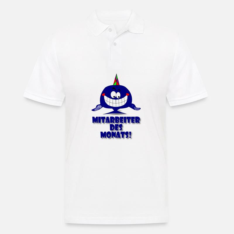 Mitarbeiter des Monats - Männer Poloshirt - Weiß