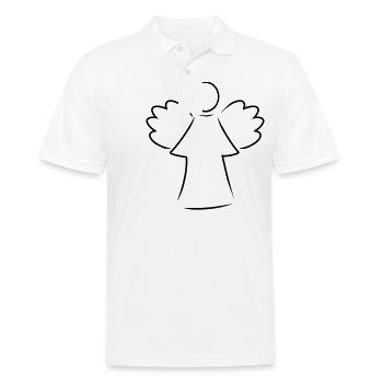 engel - Männer Poloshirt - Weiß - Vorne - Kai (181cm)