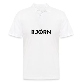 Prénom Björn - Polo Homme - blanc - Devant - Kai (181cm)