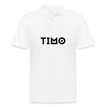 First name Timo - Men's Polo Shirt - white - Front - Kai (181cm)