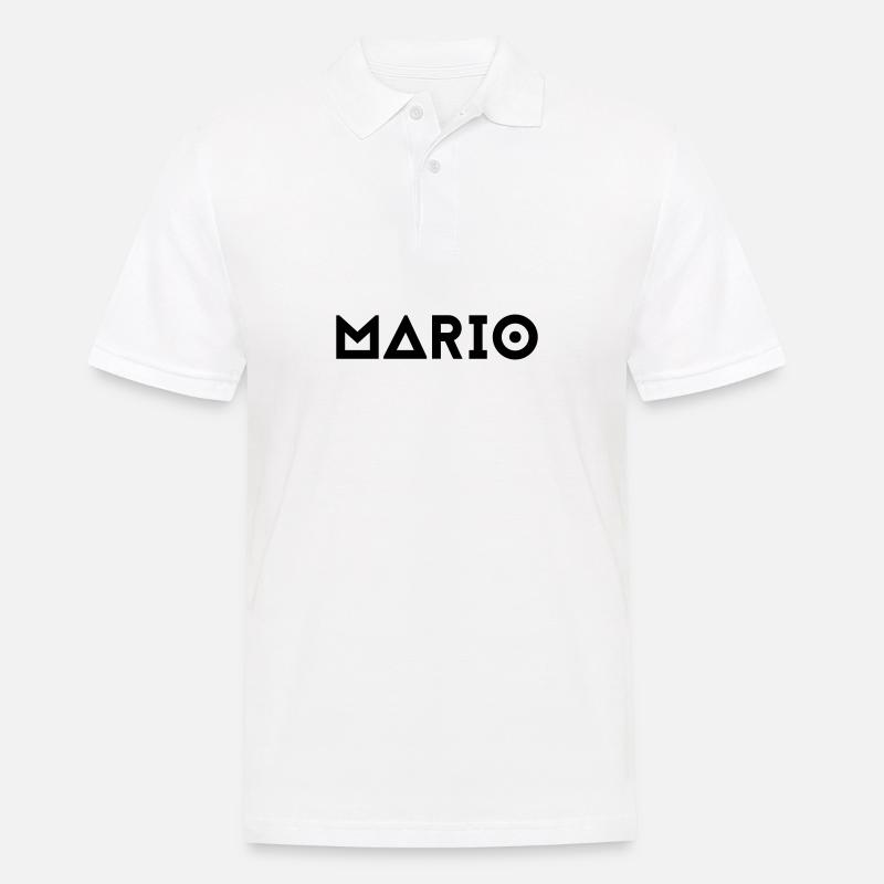 Vorname Mario - Männer Poloshirt - Weiß