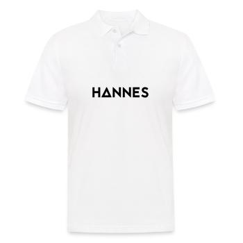 First name Hannes - Men's Polo Shirt - white - Front - Kai (181cm)