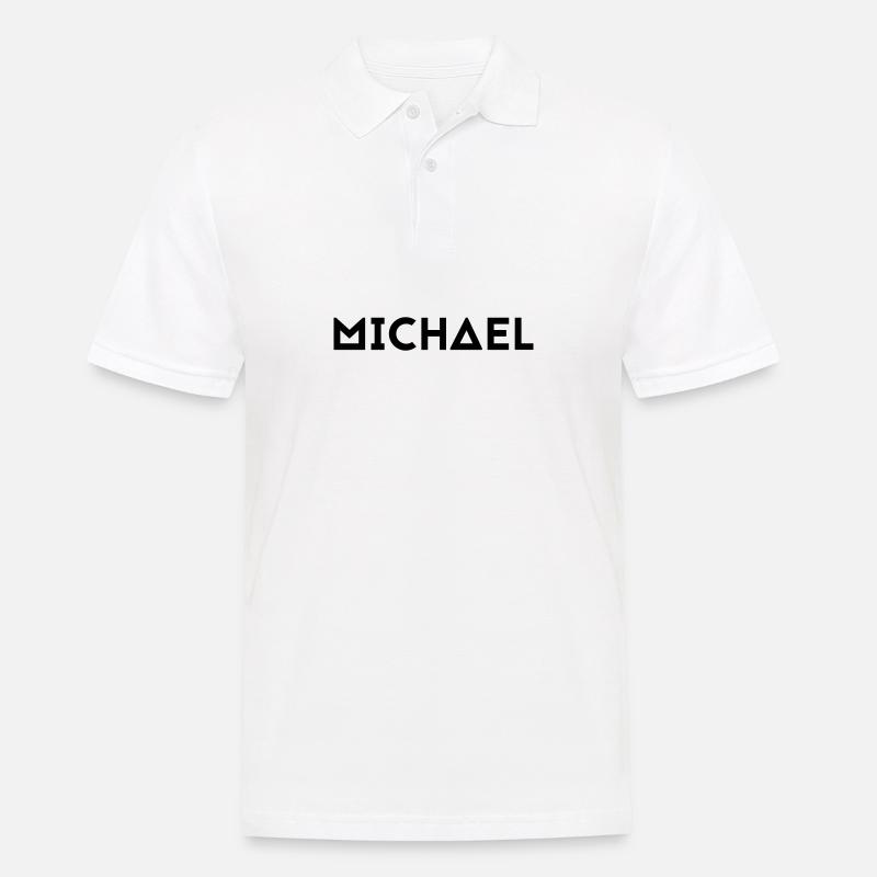 Prénom Michael - Polo Homme - blanc