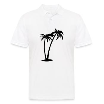 palmiers - Polo Homme - blanc - Devant - Kai (181cm)