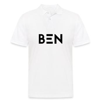 Vorname Ben - Männer Poloshirt - Weiß - Vorne - Kai (181cm)