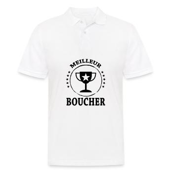 Meilleur Boucher - Polo Homme - blanc - Devant - Kai (181cm)