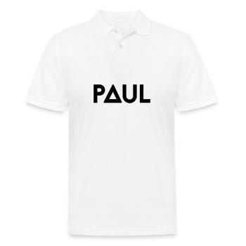 Prénom Paul - Polo Homme - blanc - Devant - Kai (181cm)