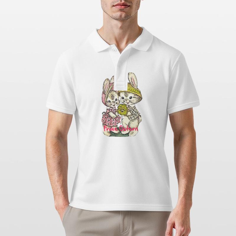 Easter, happy easter, easter bunny, happy easter, easter egg, Men's Polo Shirt