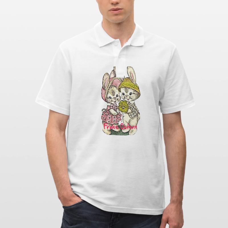 Easter, happy easter, easter bunny, happy easter, easter egg, Men's Polo Shirt