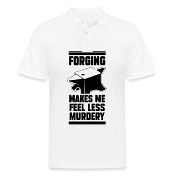 Blacksmith - Men's Polo Shirt - white - Front - Kai (181cm)