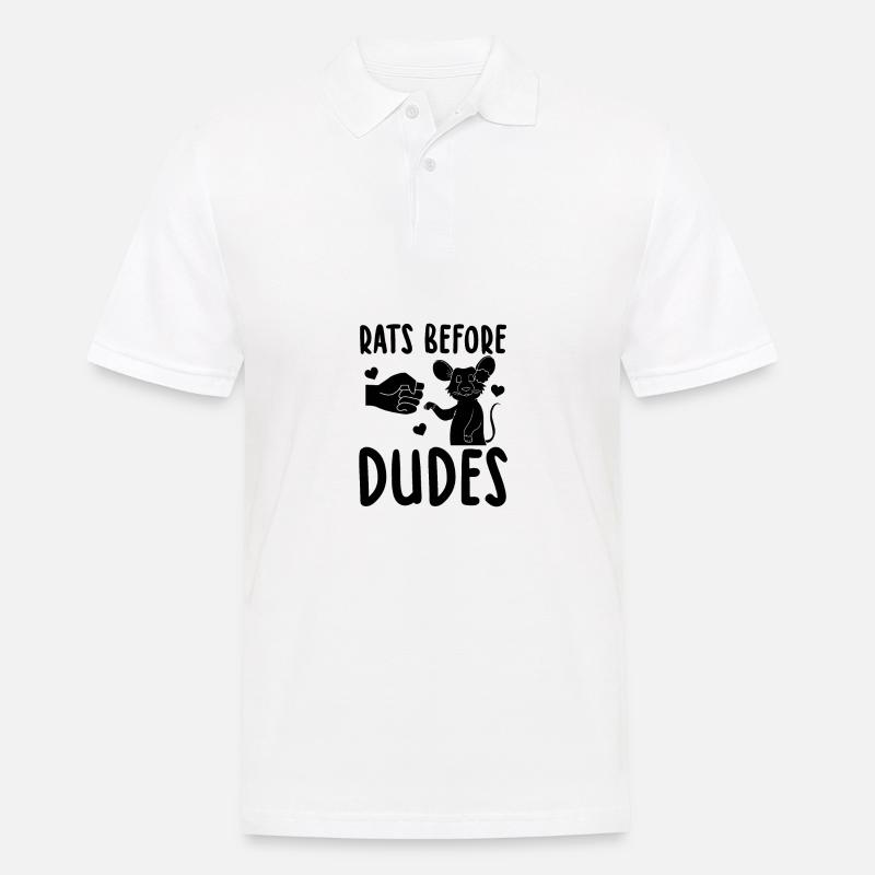 Ratten Liebhaber - Männer Poloshirt - Weiß