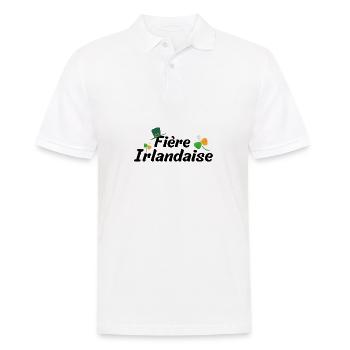 fière irlandaise, Saint-Patrick - Polo Homme - blanc - Devant - Kai (181cm)