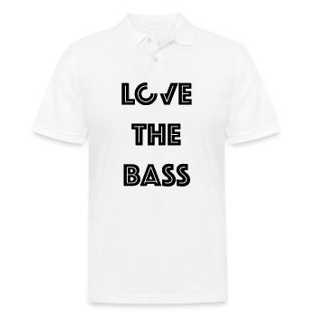 Love The Bass - Männer Poloshirt - Weiß - Vorne - Kai (181cm)