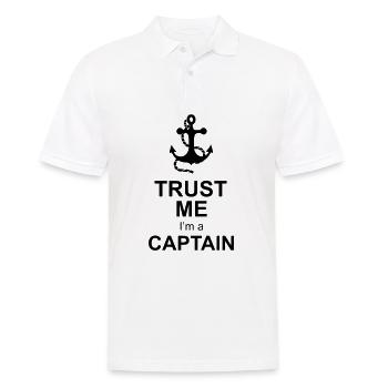 kapitän captain - Männer Poloshirt - Weiß - Vorne - Kai (181cm)
