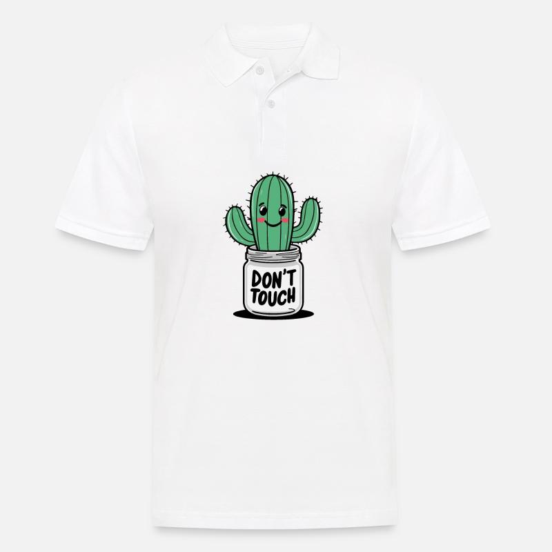 Non toccare - Polo da uomo - bianco