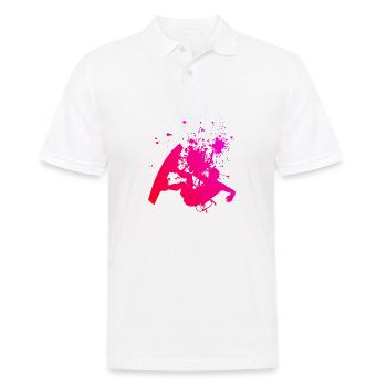 Kitesurf Kite Kitesurfer Kiten Kitesurfing - Men's Polo Shirt - white - Front - Kai (181cm)