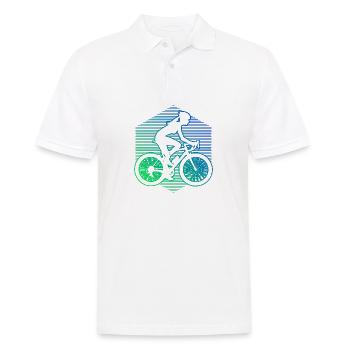 Femmes Vélo Vélo Vélo VTT Cyclisme - Polo Homme - blanc - Devant - Kai (181cm)