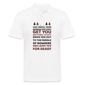 Can I Refill Your Eggnog For You - Men's Polo Shirt - white - Front - Kai (181cm)