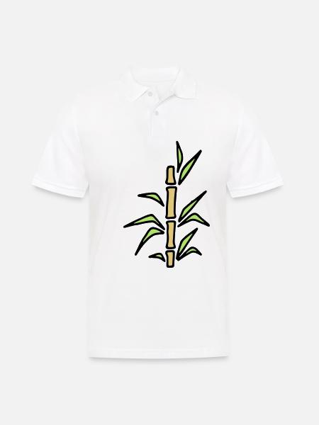 Bamboo bamboo bamboo cane - Men's Polo Shirt - white
