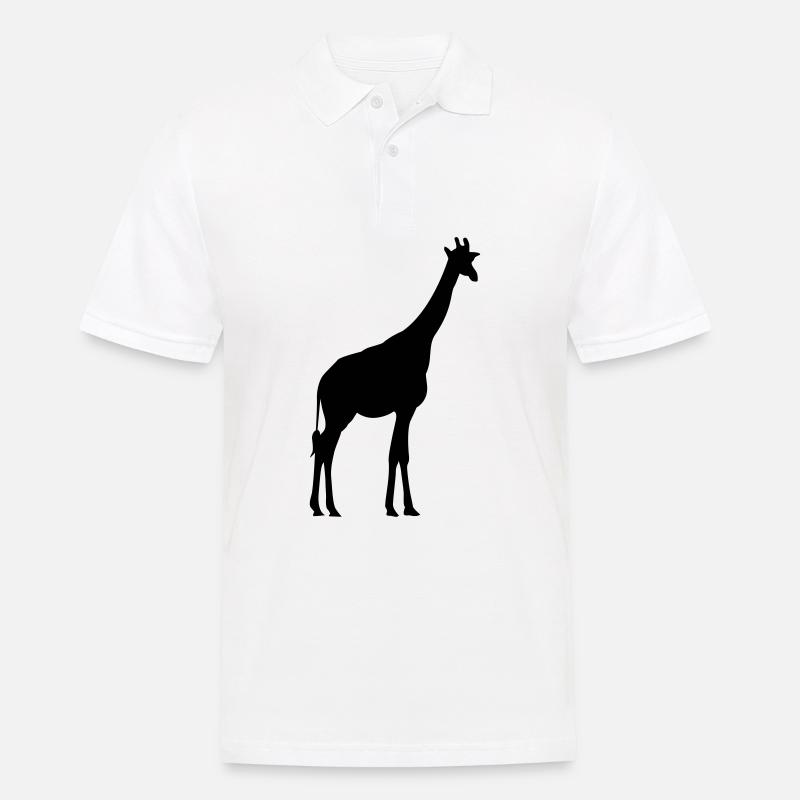 giraffe - Männer Poloshirt - Weiß