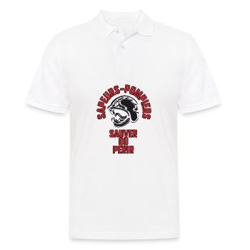 Sapeurs-pompiers sauver ou périr - Polo Homme - blanc - Devant - Kai (181cm)