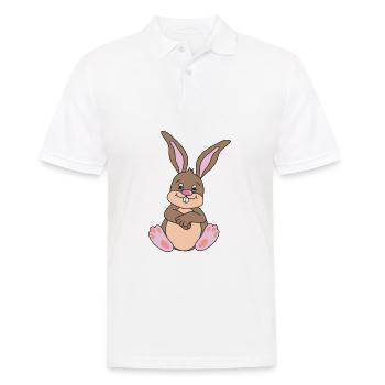 Easter motive Easter Easter bunny - Men's Polo Shirt - white - Front - Kai (181cm)