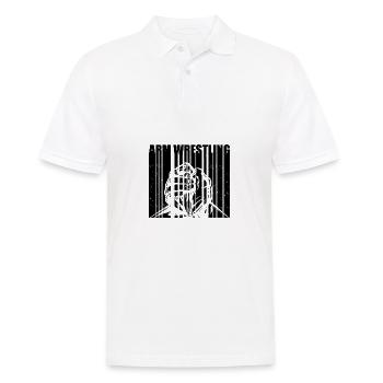 Arm Wrestling - Männer Poloshirt - Weiß - Vorne - Kai (181cm)