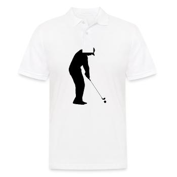 Golf Golfer Golfer Terrain de golf - Polo Homme - blanc - Devant - Kai (181cm)