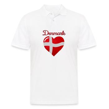 Drapeau du Danemark - Polo Homme - blanc - Devant - Kai (181cm)