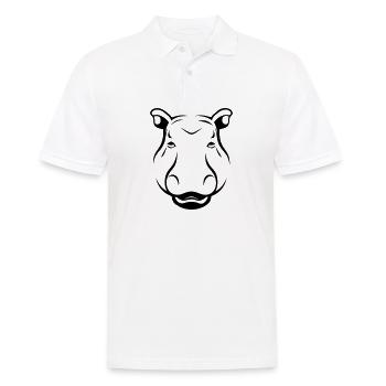 hippopotame - Polo Homme - blanc - Devant - Kai (181cm)