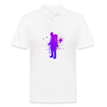 Femmes Hommes Bloc Grimpeur Bloc - Polo Homme - blanc - Devant - Kai (181cm)