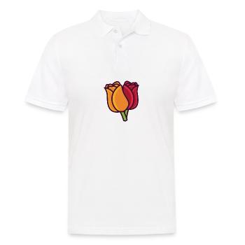 Tulpe - Männer Poloshirt - Weiß - Vorne - Kai (181cm)