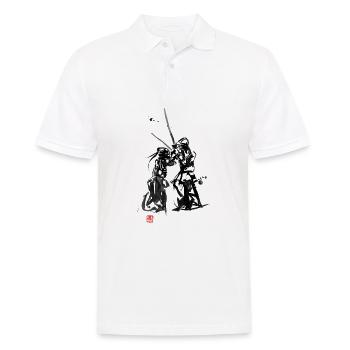 Kendo, a martial art from Japan - Men's Polo Shirt - white - Front - Kai (181cm)