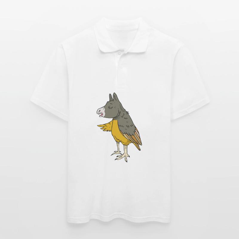 Esel oder Adler oder Vogel Eselvogel Männer Poloshirt
