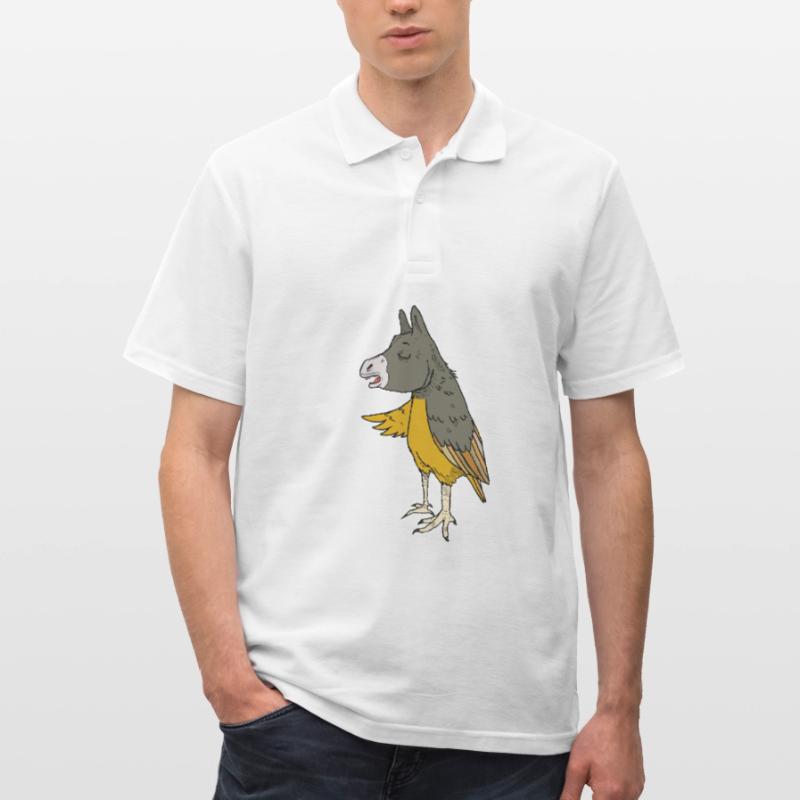 Esel oder Adler oder Vogel Eselvogel Männer Poloshirt
