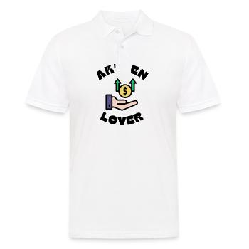 Aktien Lover Aktien liebe Dividende - Männer Poloshirt - Weiß - Vorne - Kai (181cm)