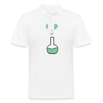 Kolben Chemie Chemiker - Männer Poloshirt - Weiß - Vorne - Kai (181cm)