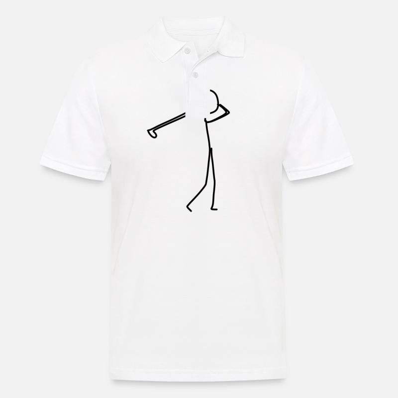 golfen golf - Männer Poloshirt - Weiß