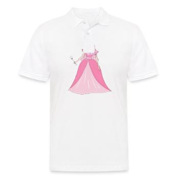 Prinzessin Glitzer - Männer Poloshirt - Weiß - Vorne - Kai (181cm)