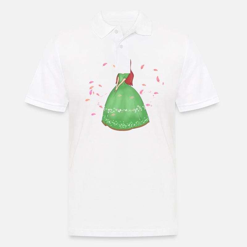Prinzessin Mädchen - Männer Poloshirt - Weiß
