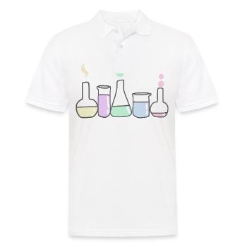 Chemistry Science Chemists - Men's Polo Shirt - white - Front - Kai (181cm)