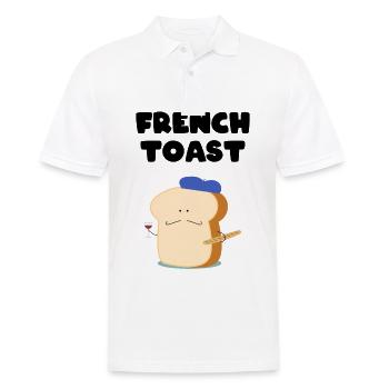 French Toast France poor knight french bread - Men's Polo Shirt - white - Front - Kai (181cm)