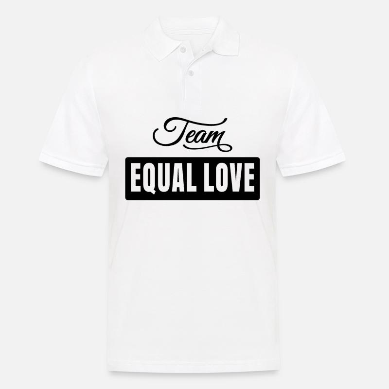 Team Equal Love - Männer Poloshirt - Weiß