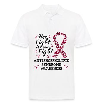 Antiphospholipid Syndrom Bewusstsein - Männer Poloshirt - Weiß - Vorne - Kai (181cm)