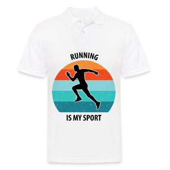 Floorball, Floorball, Field Hockey, Indoor Hockey - Men's Polo Shirt - white - Front - Kai (181cm)