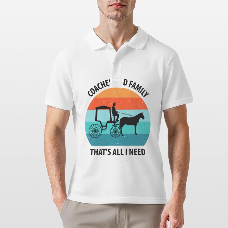 Kutscher Kutsche Pferdekutscher Kutschieren Männer Poloshirt