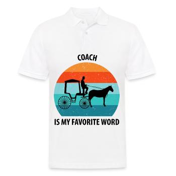 Kutscher Kutsche Pferdekutscher Kutschieren - Männer Poloshirt - Weiß - Vorne - Kai (181cm)